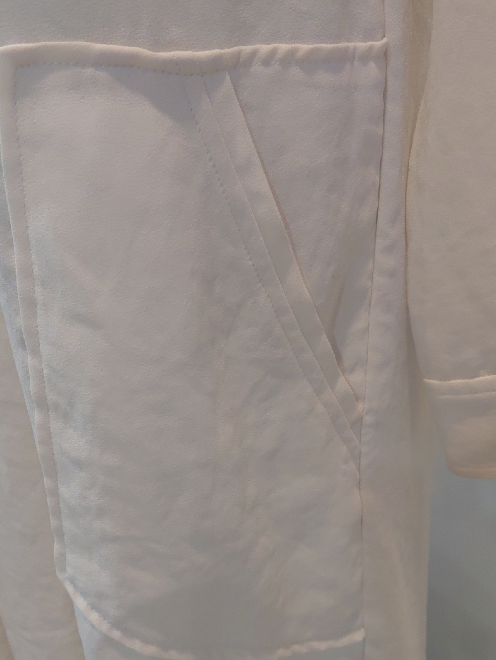 Wilfred Cream Top with Leopard Print Trim - Picture 3 of 8